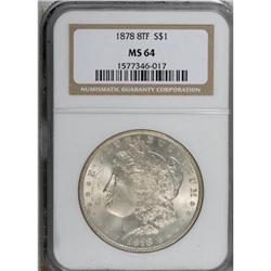 1878 8TF $1 MS64 NGC