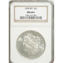 1878 8TF $1 MS64 NGC