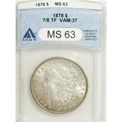 1878 7/8TF $1 Strong MS63 ANACS