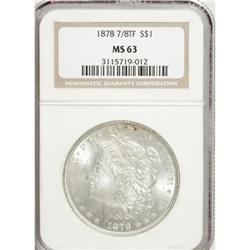 1878 7/8TF $1 Strong MS63 NGC