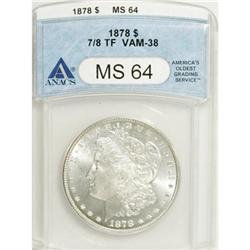 1878 7/8TF $1 Strong MS64 ANACS