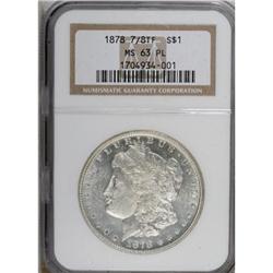 1878 7/8TF $1 Strong Prooflike MS63 NGC