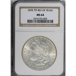 1878 7TF $1 Reverse of 1878 MS64 NGC