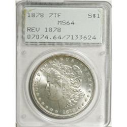 1878 7TF $1 Reverse of 1878 MS64 PCGS