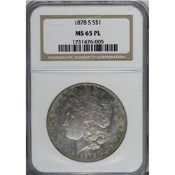 1878-S $1 Prooflike MS65 NGC