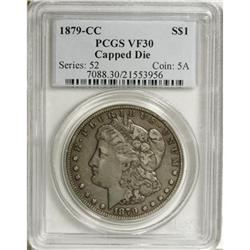 1879-CC $1 Capped Die VF30 PCGS