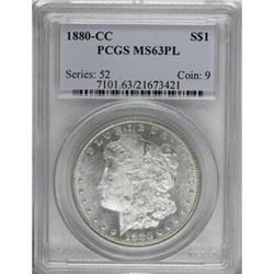 1880-CC $1 Prooflike MS63 PCGS