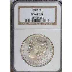 1880-S $1 Deep Mirror Prooflike MS64 NGC