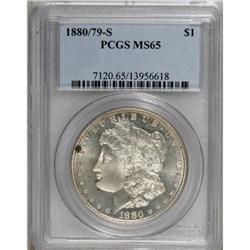 1880-S $1 8 Over 7 MS65 PCGS