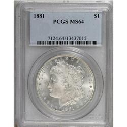 1881 $1 MS64 PCGS