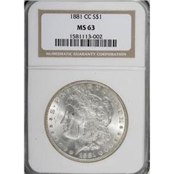 1881-CC $1 MS63 NGC