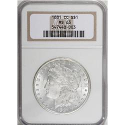 1881-CC $1 MS63 NGC