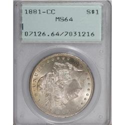 1881-CC $1 MS64 PCGS