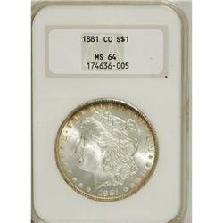 1881-CC $1 MS64 NGC