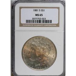 1881-S $1 MS65 NGC