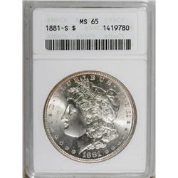 1881-S $1 MS65 ANACS