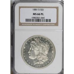 1881-S $1 Prooflike MS66 NGC