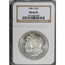 1881-S $1 Prooflike MS66 NGC