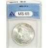 Image 3 : 1883-CC $1 MS65 ANACS