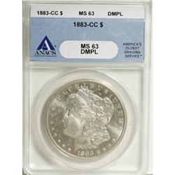 1883-CC $1 Deep Mirror Prooflike MS63 ANACS
