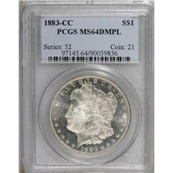 1883-CC $1 Deep Mirror Prooflike MS64 PCGS