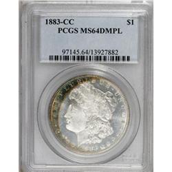1883-CC $1 Deep Mirror Prooflike MS64 PCGS