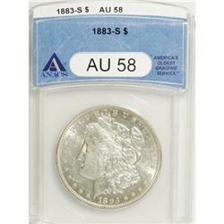 1883-S $1 AU58 ANACS