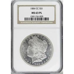 1884-CC $1 Prooflike MS63 NGC