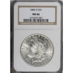 1884-O $1 MS66 NGC