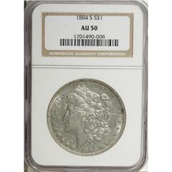 1884-S $1 AU50 NGC