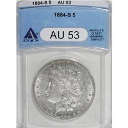 1884-S $1 AU53 ANACS