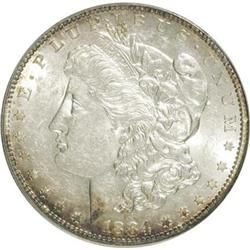 1884-S $1 AU55 PCGS