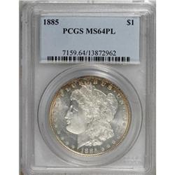 1885 $1 Prooflike MS64 PCGS