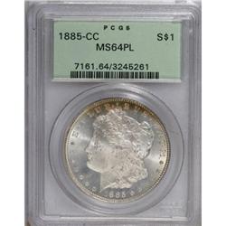 1885-CC $1 Prooflike MS64 PCGS