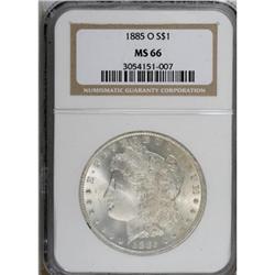 1885-O $1 MS66 NGC