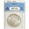 1885-S $1 MS62 ANACS