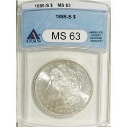 1885-S $1 MS63 ANACS