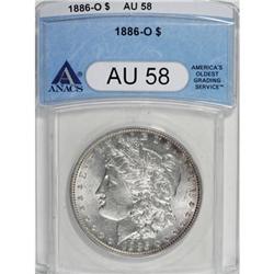 1886-O $1 AU58 ANACS