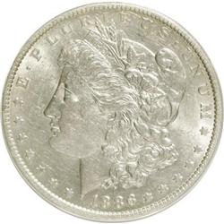 1886-O $1 AU58 ANACS