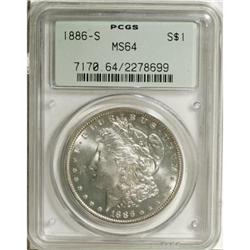 1886-S $1 MS64 PCGS