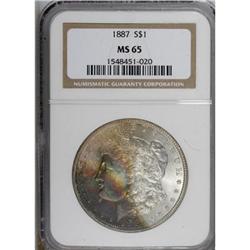 1887 $1 MS65 NGC