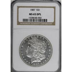 1887 $1 Deep Mirror Prooflike MS65 NGC