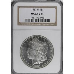 1887-O $1 Prooflike MS63 NGC