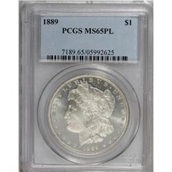 1889 $1 Prooflike MS65 PCGS