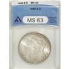 Image 1 : 1889-S $1 MS63 ANACS