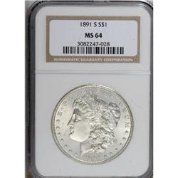 1891-S $1 MS64 NGC