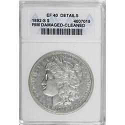1892-S $1 XF40 ANACS