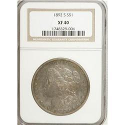 1892-S $1 XF40 NGC
