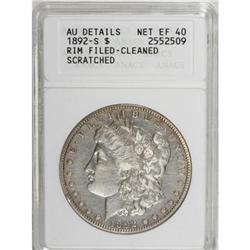 1892-S $1 XF40 ANACS
