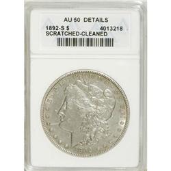 1892-S $1 AU50 ANACS